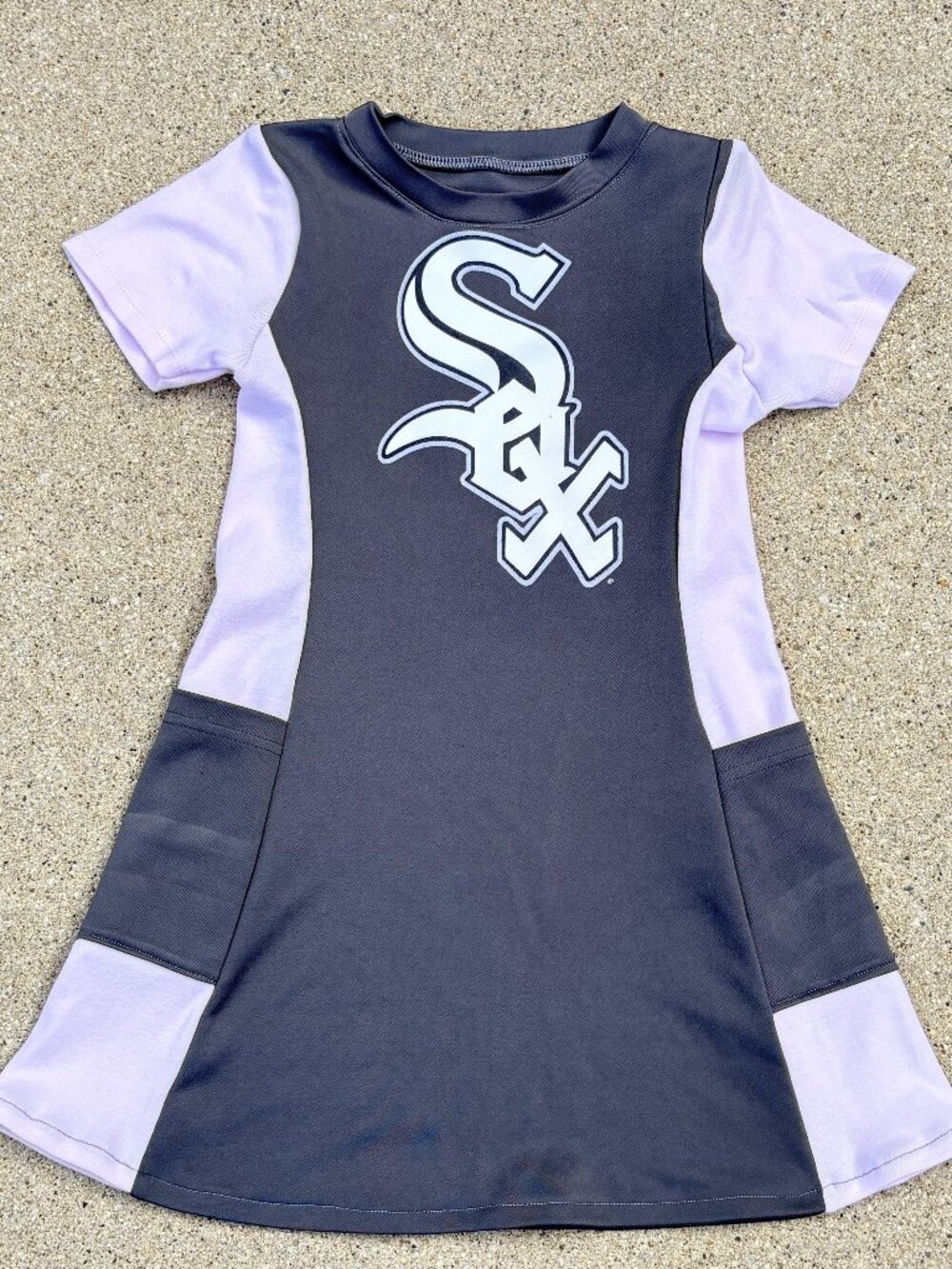 Chicago White Sox MLB Baseball Handmade reworked toddler 4t tunic t shirt dress